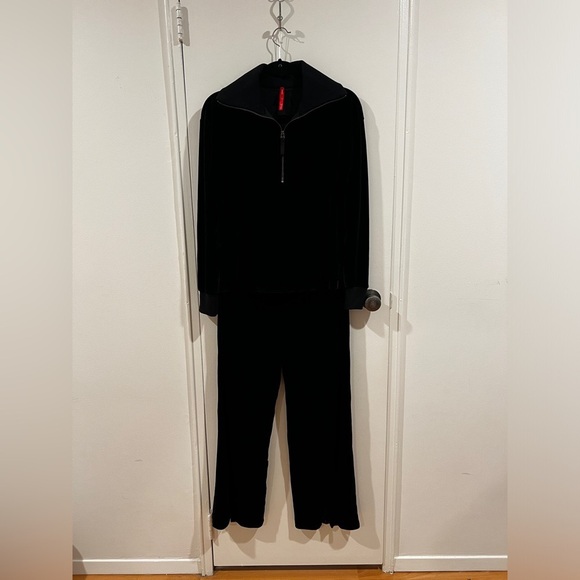 Spanx Velvet Split Hem Wide Leg Pants - Picture 9 of 9